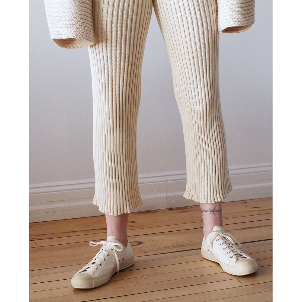 NWT Baserange Ecru Maru Ribbed Pants
